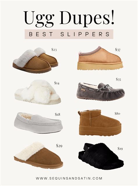 ugg slipper shoes dupe|ugg fluffy slippers knock off.